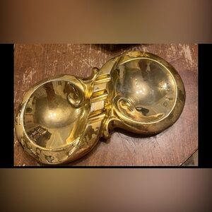 Art Deco Vintage Gold Ashtray/Infinity Tray